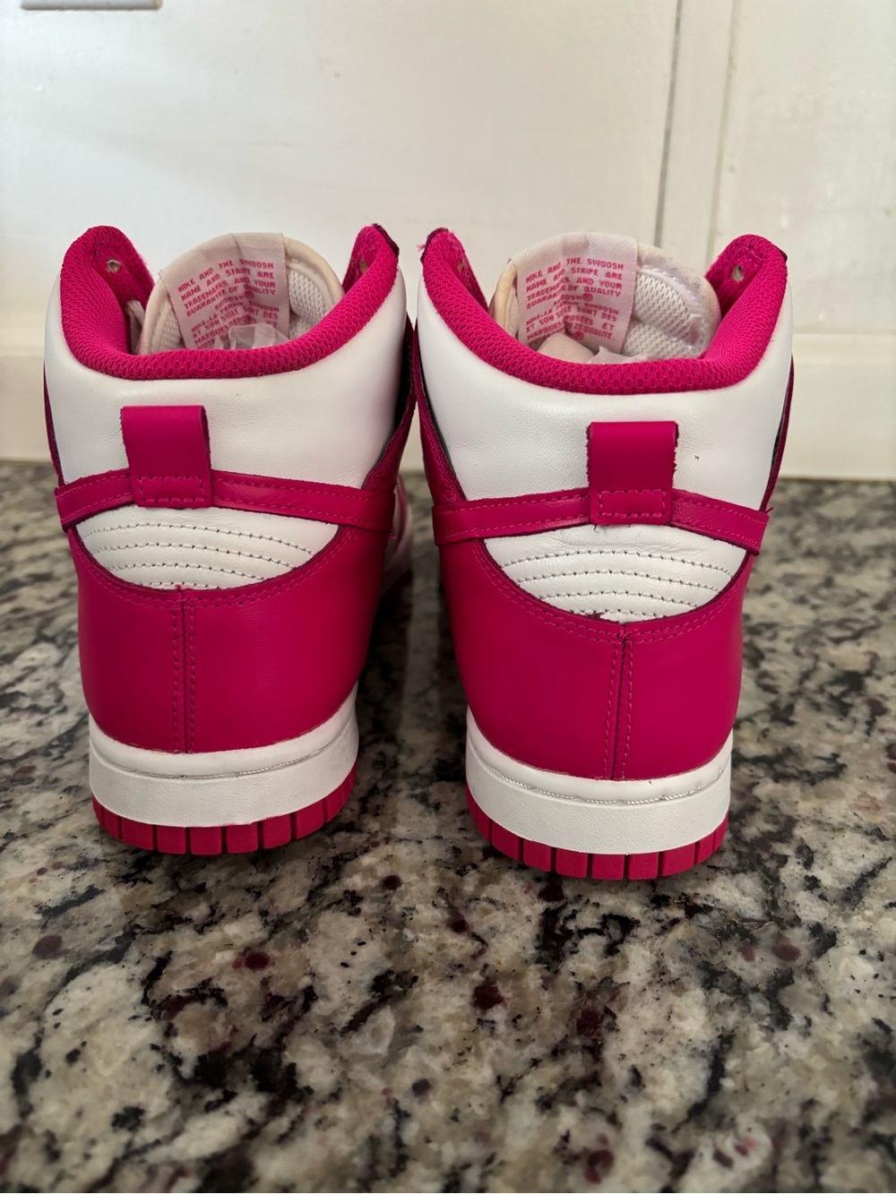Nike Women’s High-Top Sneakers - White & Hot Pink - Picture 8 of 14